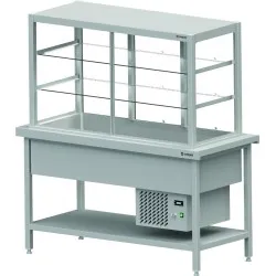 Comptoir avec vitrine de distribution Stalgast BHS114151