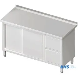 Table avec 2 tiroirs et 2 portes coulissantes Stalgast 980356120