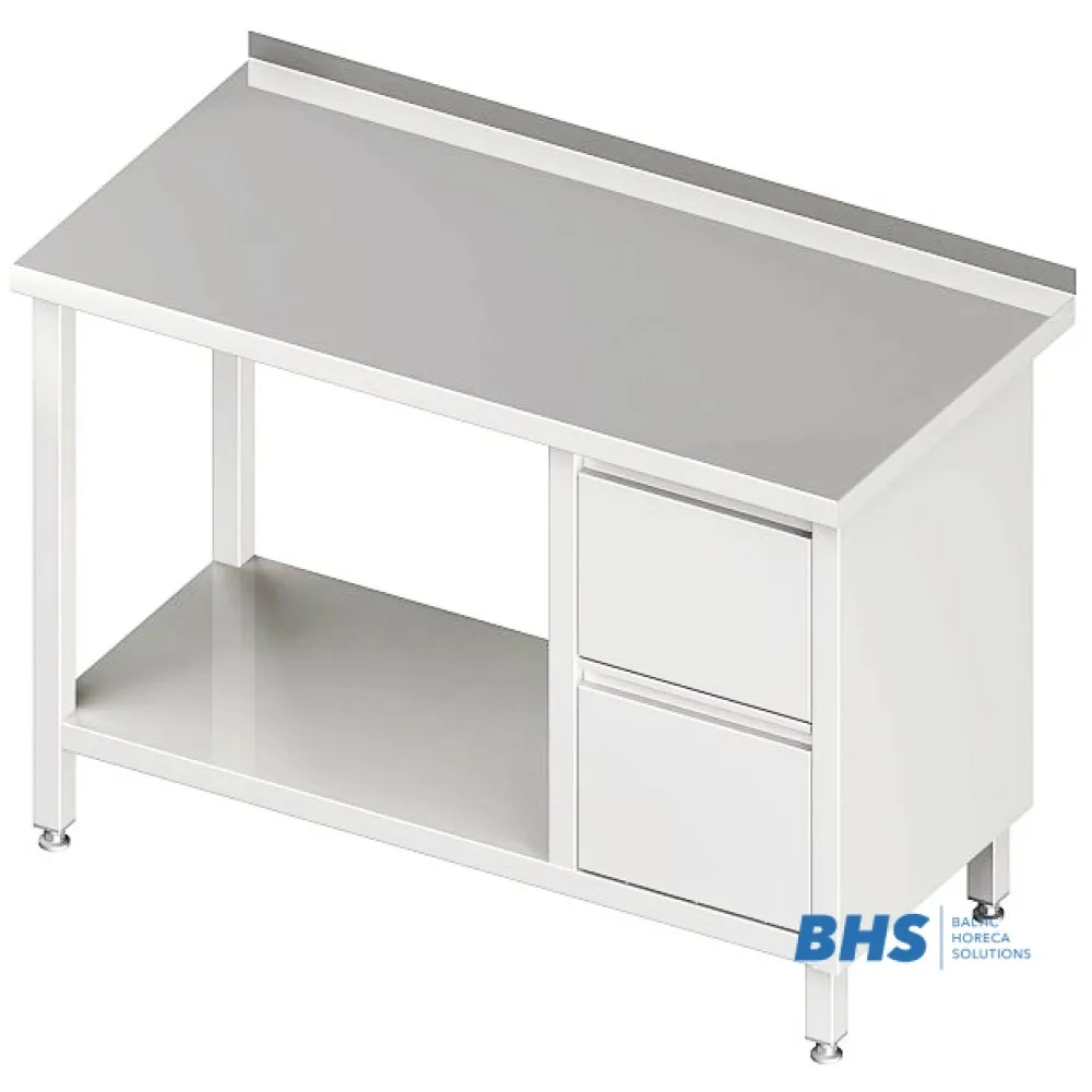 Table de travail avec tiroirs et étagère Stalgast 980276080