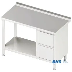 Table de travail avec tiroirs et étagère Stalgast 980276080