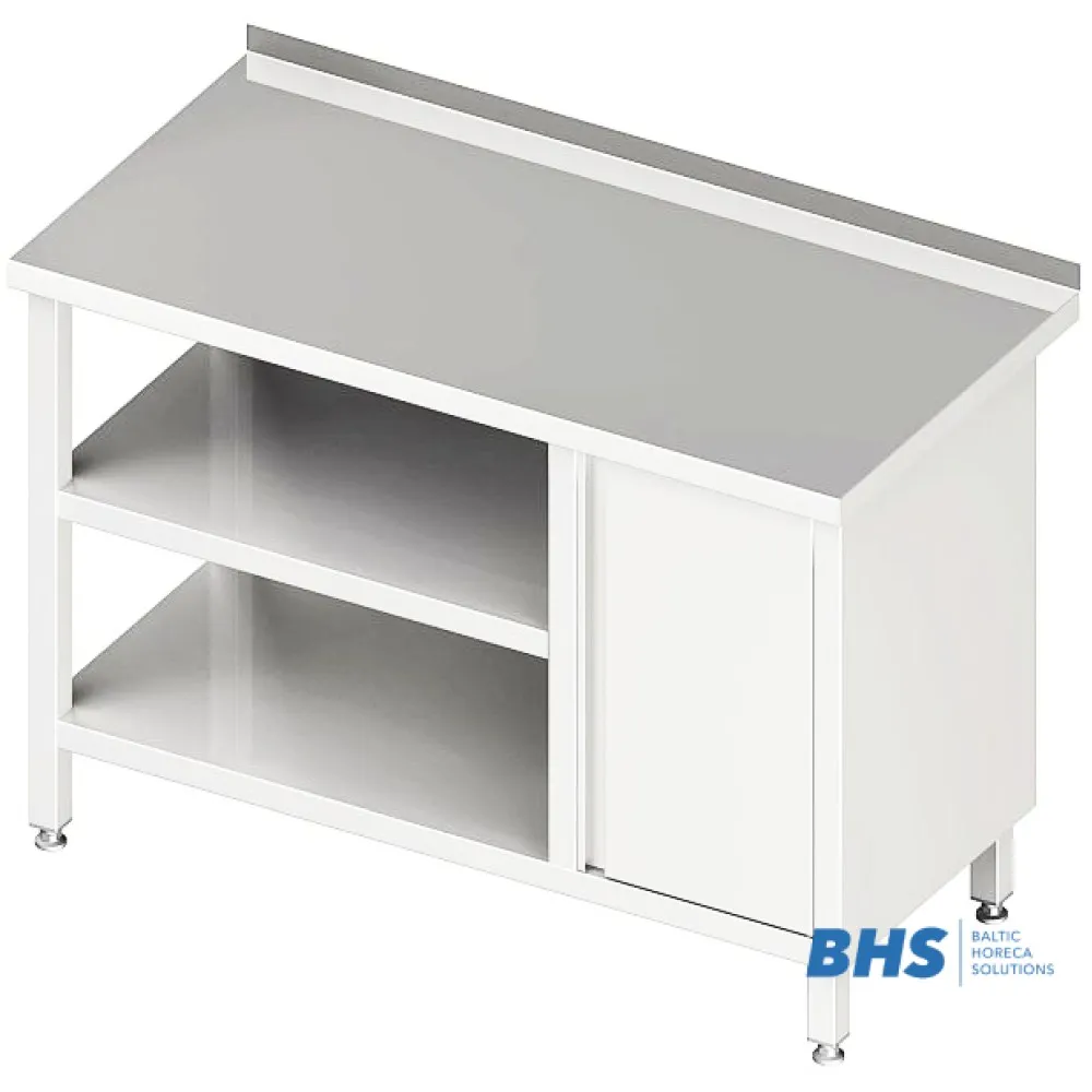 Table de travail avec une porte et deux étagères Stalgast 980536080