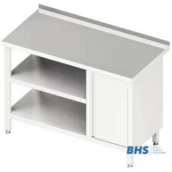 Table de travail avec une porte et deux étagères Stalgast 980536080