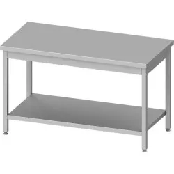 Table centrale facile à assembler avec étagère, profondeur 600 mm GREDIL 950106060