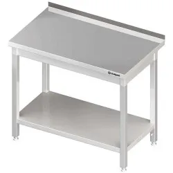 Table en acier inoxydable avec étagères Stalgast 980046040