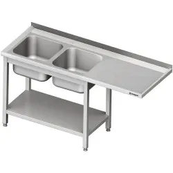 Table en acier inoxydable avec évier Stalgast 981036160