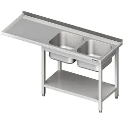 Table en acier inoxydable avec évier Stalgast 981036160