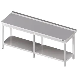 Table en acier inoxydable avec étagères Stalgast 980056220