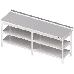 Table en acier inoxydable avec étagères Stalgast 980076220