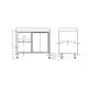 Module de mobilier en inox BHS-HoReCa 983585080K