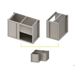 Module de mobilier en inox BHS-HoReCa 944955115F+944965040F