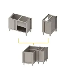 Module de mobilier en inox BHS-HoReCa BX11558