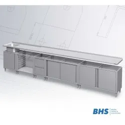 Module de mobilier en inox BHS-HoReCa 983575040K