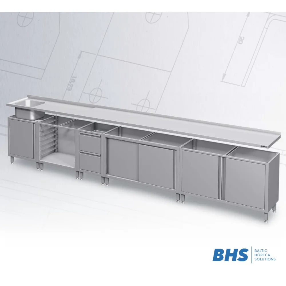 Module de mobilier en inox BHS-HoReCa BX11558