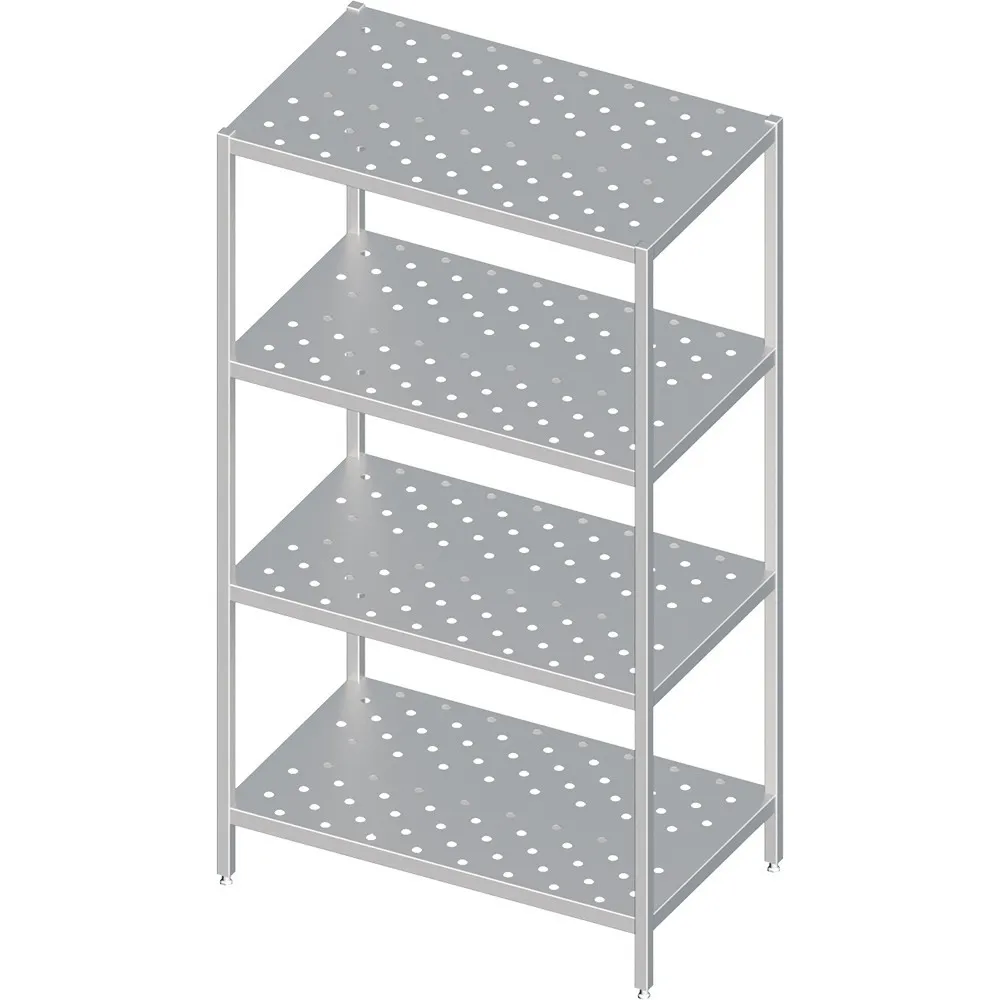 Étagère perforée facile à assembler, profondeur 400 mm Stalgast 981894060