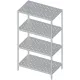 Étagère perforée facile à assembler, profondeur 400 mm Stalgast 981894060