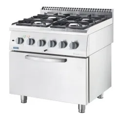Cuisinière à gaz avec four Stalgast 9713610