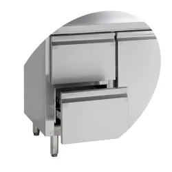 Table réfrigérée avec tiroirs TEFCOLD CK7240