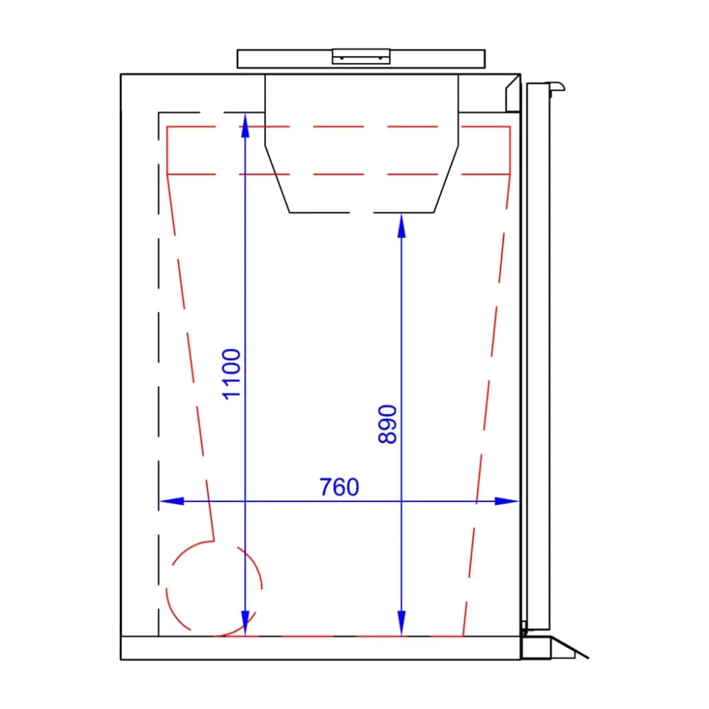 Couvercle pour déchet TEFCOLD WBC-240