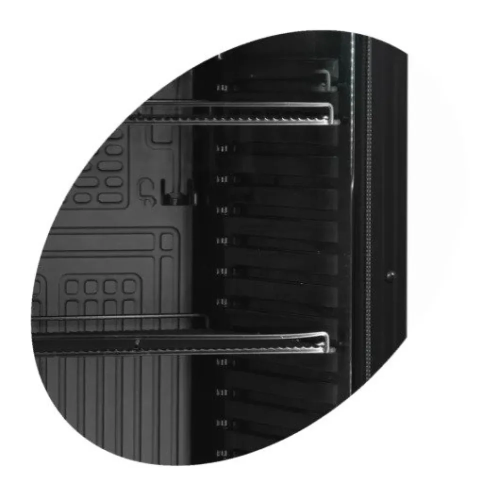 Armoire réfrigérée vitrée TEFCOLD CEV435 BLACK