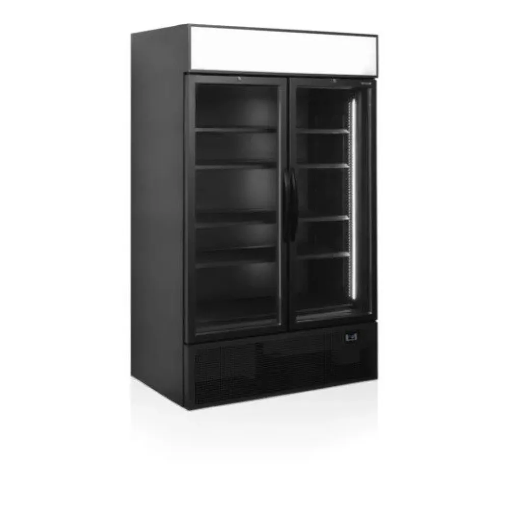 Armoire réfrigérée vitrée TEFCOLD FSC1200H-BLACK