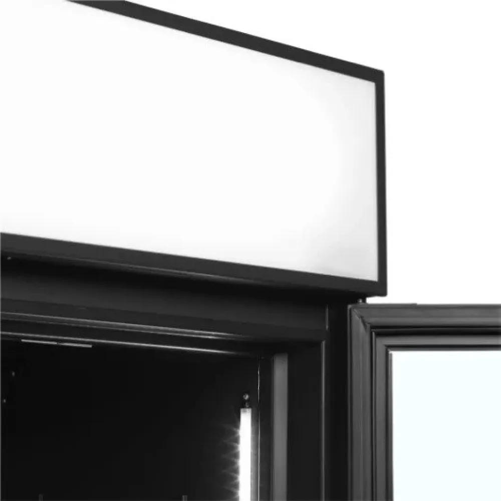 Armoire réfrigérée vitrée TEFCOLD FSC1200H-BLACK