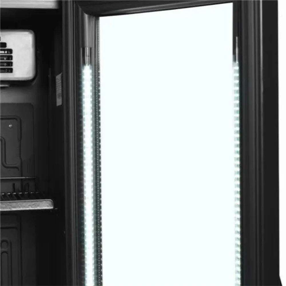Armoire réfrigérée vitrée TEFCOLD FSC175H-BLACK