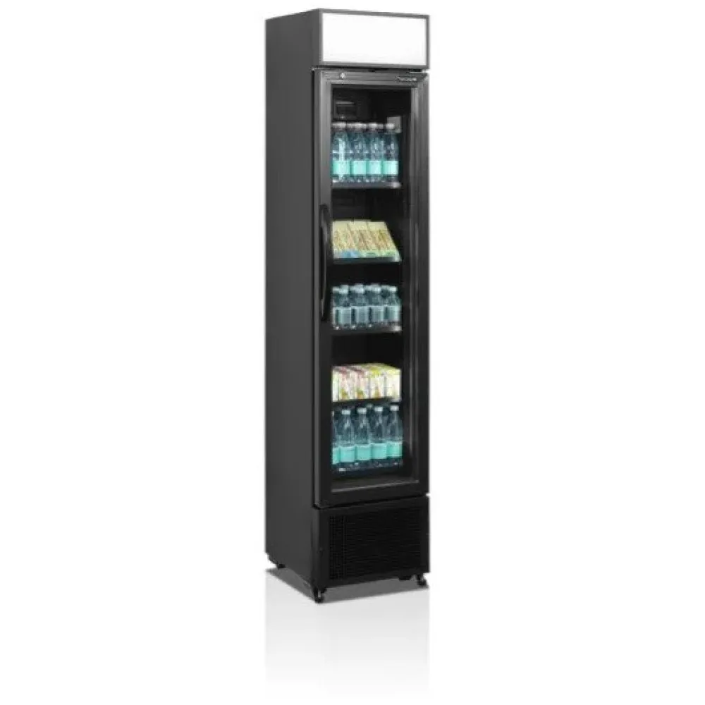 Armoire réfrigérée vitrée TEFCOLD FSC175H-BLACK