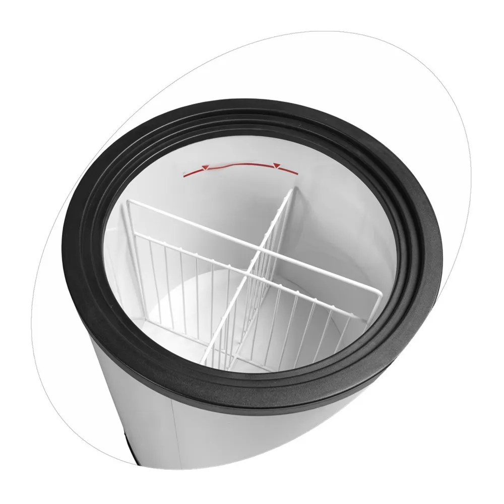 Vitrine cylindrique pour canettes TEFCOLD CF78