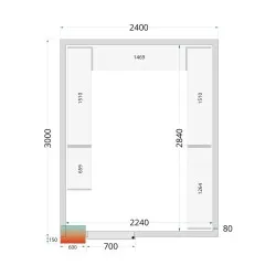 Système de rayonnage modulaire TEFCOLD 45512
