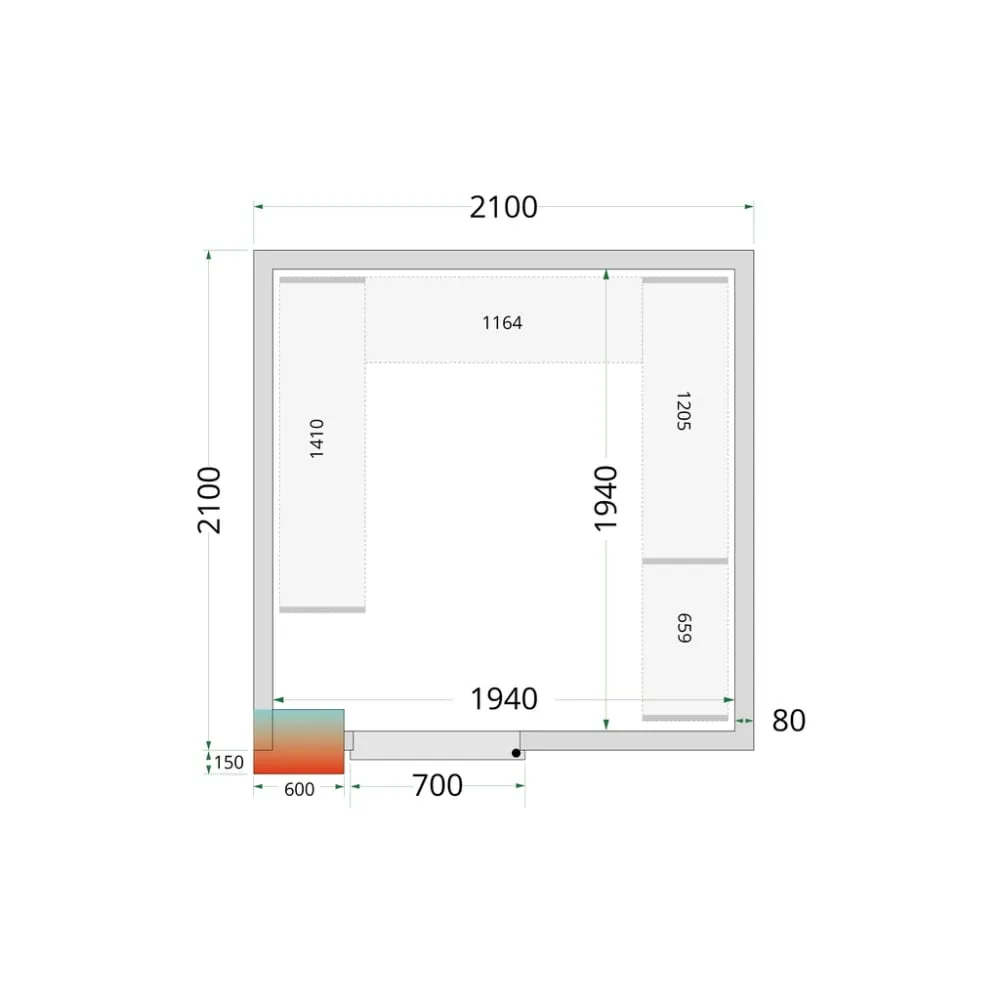 Système de rayonnage modulaire TEFCOLD 45716