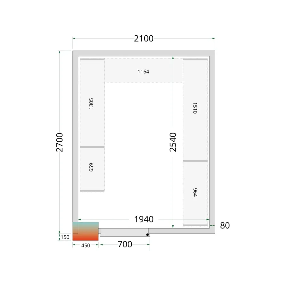 Système de rayonnage modulaire TEFCOLD 45720