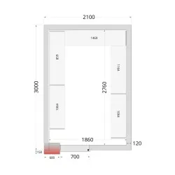 Système de rayonnage modulaire TEFCOLD 45721