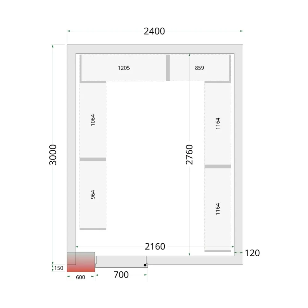 Système de rayonnage modulaire TEFCOLD 45722