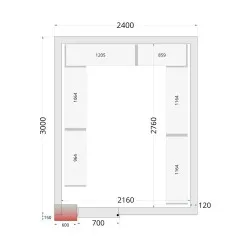 Système de rayonnage modulaire TEFCOLD 45722