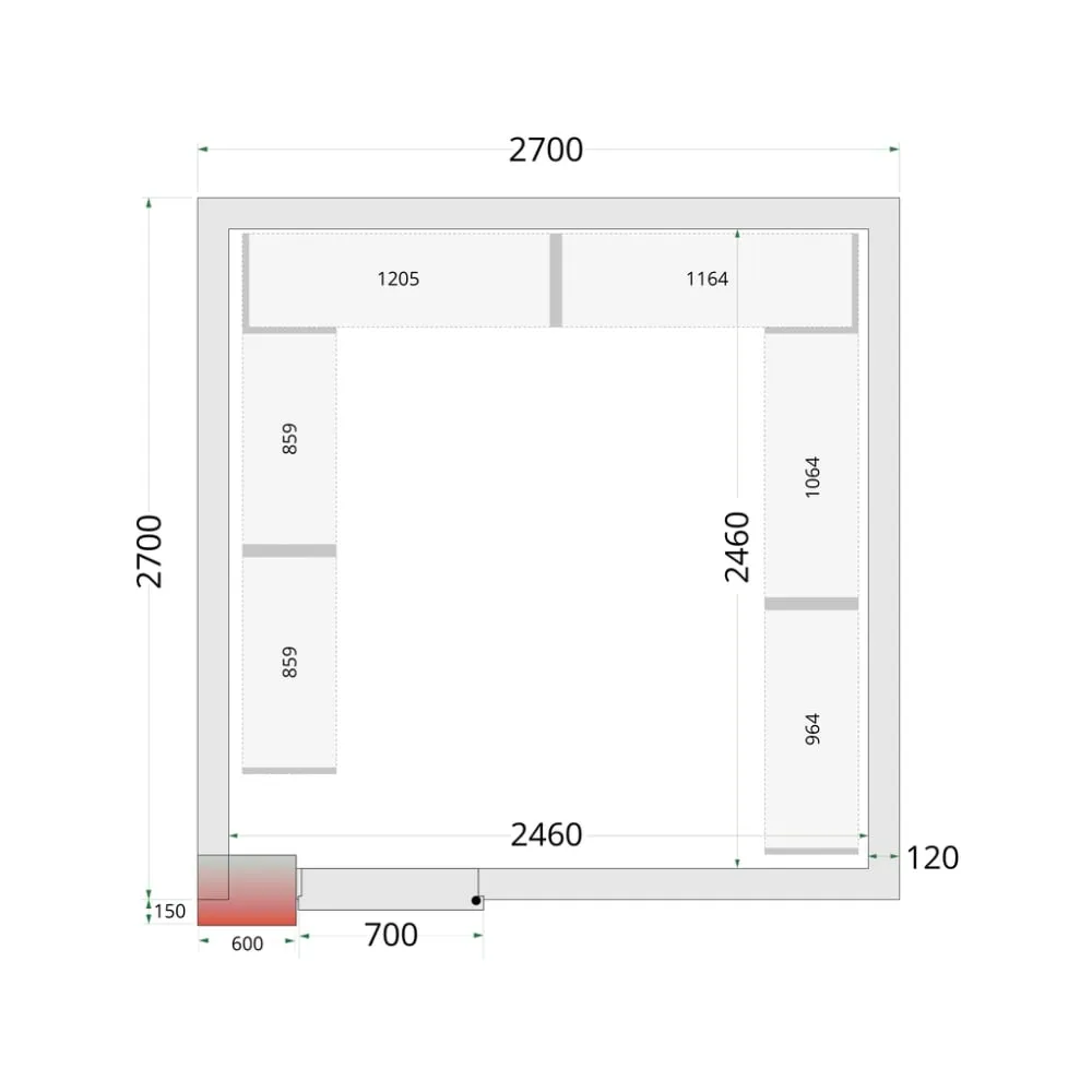 Système de rayonnage modulaire TEFCOLD 45723