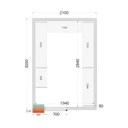 Système de rayonnage modulaire TEFCOLD 45724