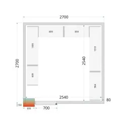 Système de rayonnage modulaire TEFCOLD 45726