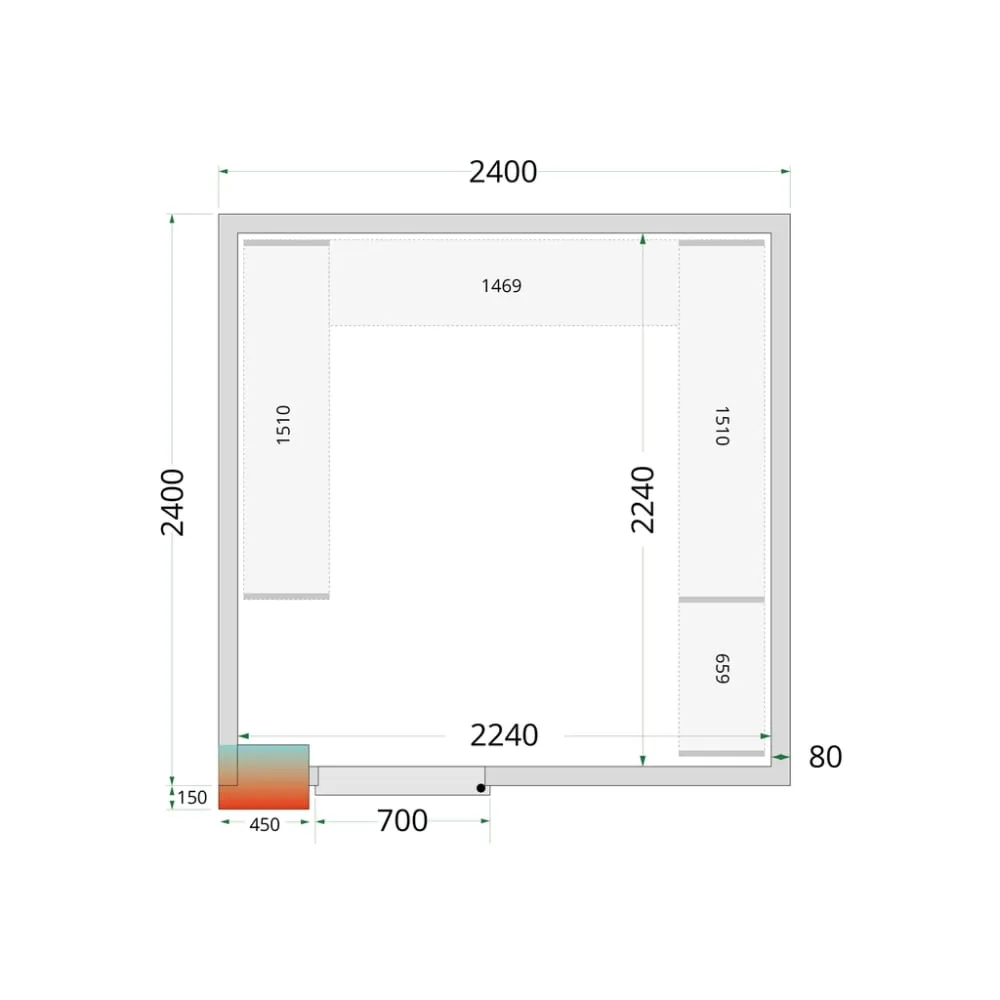 Système de rayonnage modulaire TEFCOLD 45869