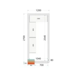 Système de rayonnage modulaire TEFCOLD 46200