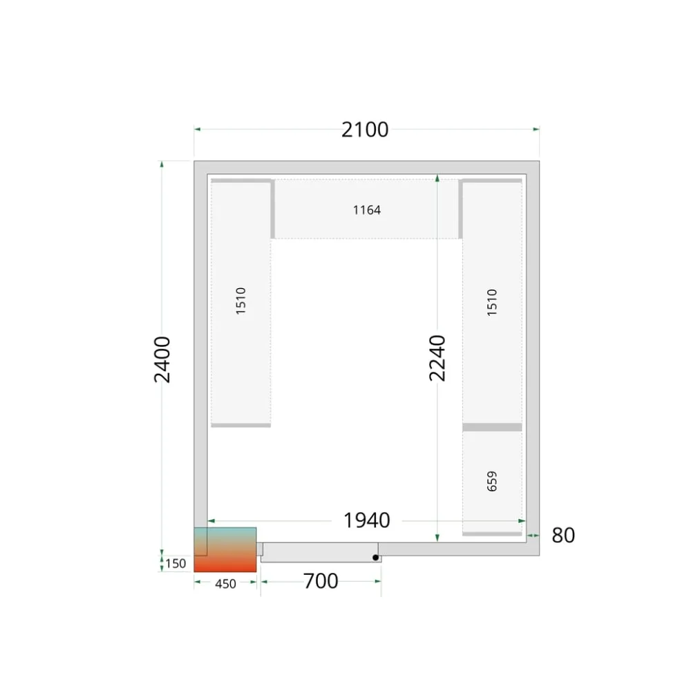Système de rayonnage modulaire TEFCOLD 46214