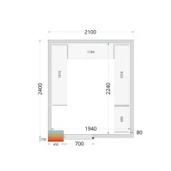Système de rayonnage modulaire TEFCOLD 46214