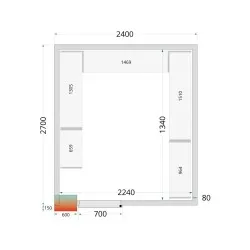 Système de rayonnage modulaire TEFCOLD 46215