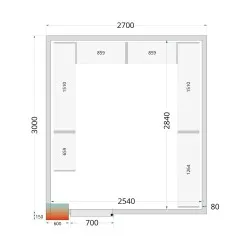 Système de rayonnage modulaire TEFCOLD 46216