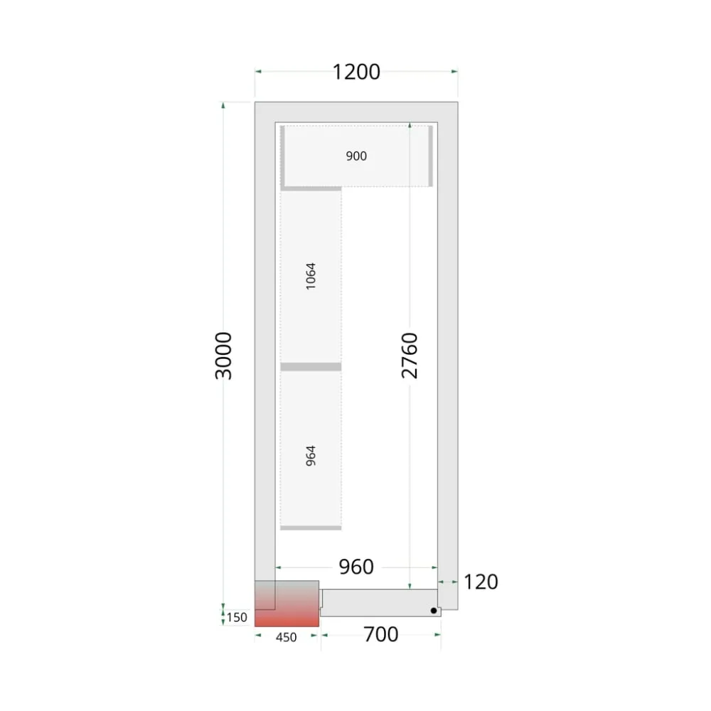 Système de rayonnage modulaire TEFCOLD 46223