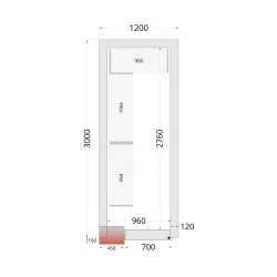 Système de rayonnage modulaire TEFCOLD 46223