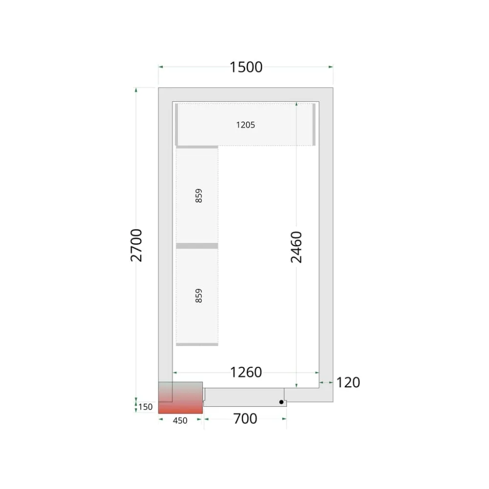 Système de rayonnage modulaire TEFCOLD 46224