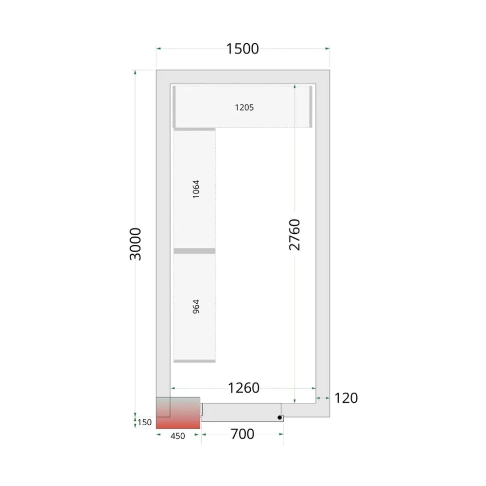 Système de rayonnage modulaire TEFCOLD 46225