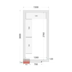 Système de rayonnage modulaire TEFCOLD 46225