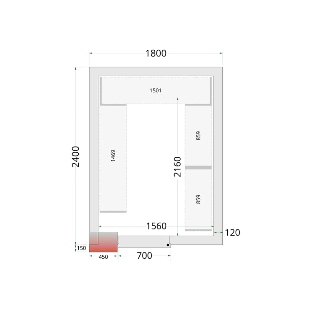 Système de rayonnage modulaire TEFCOLD 46227
