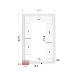 Système de rayonnage modulaire TEFCOLD 46228